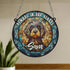 Cockapoo Black Memorial Stained Glass Effect Suncatcher